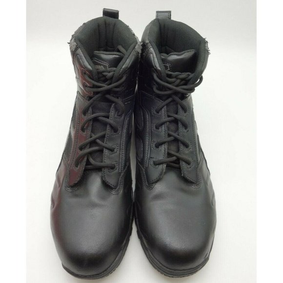 Terra Superfeet Black Leather Tactical Lace Up High Ankle Boots Shoes Men's 13 - Picture 2 of 11